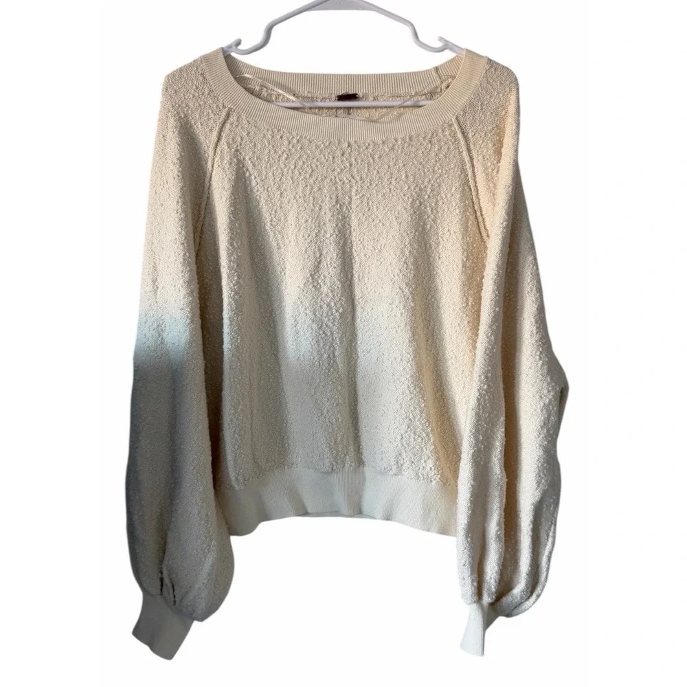 Free People‎ Found My Friend Pullover Sweater Ivory Women's Size Small